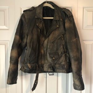 Men’s Vintage leather jacket Mad Max style